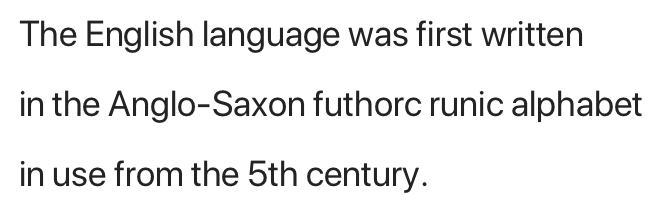 Three lines of sample text in SF Pro Display Regular