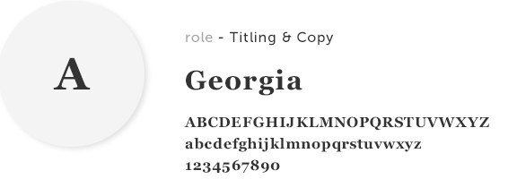 Georgia specimen: the alphabet in capitals and lower case and the digits, in bold